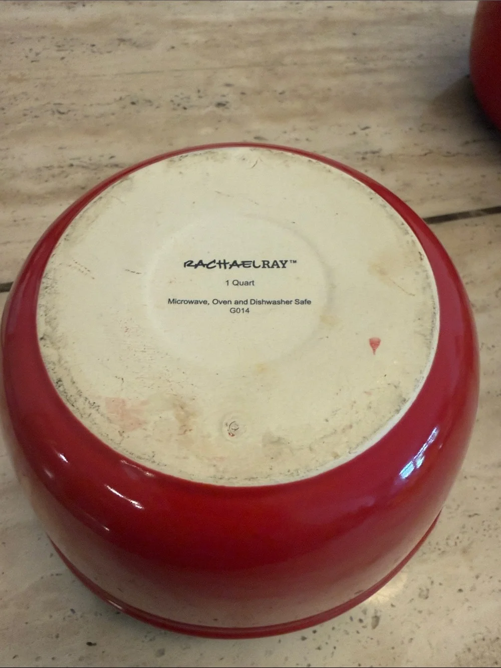 Rachael Ray Red Mixing Bowls with Handle and Pour Spout - Nesting Set